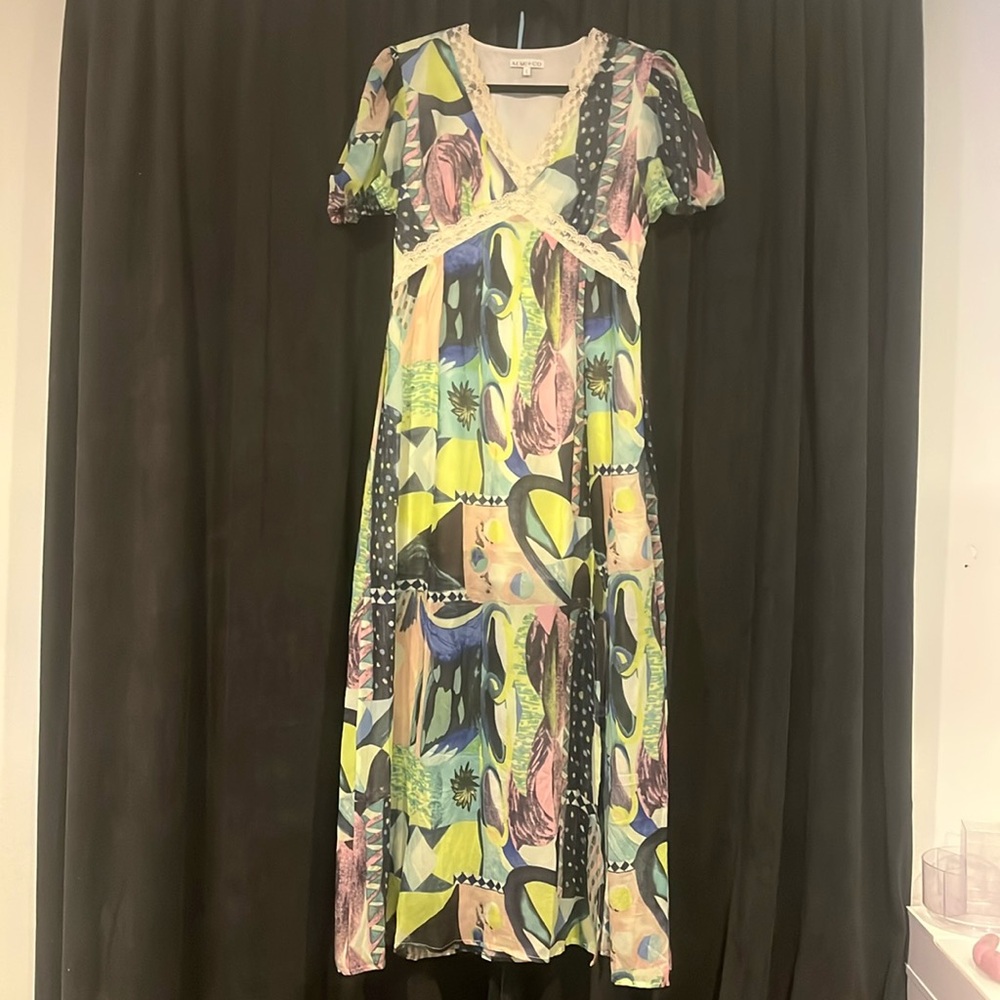 Shop Zoco maxi dress with slit size large